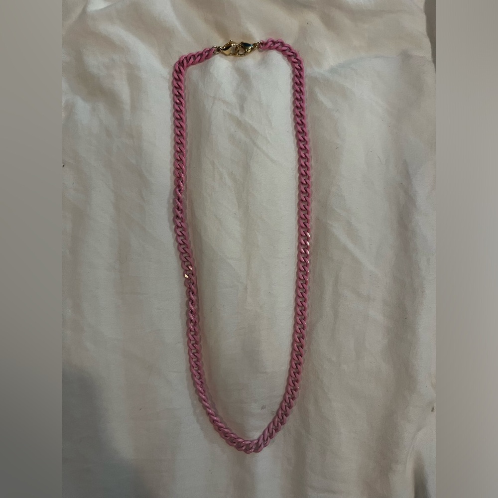 Pink chain necklace